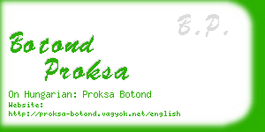 botond proksa business card